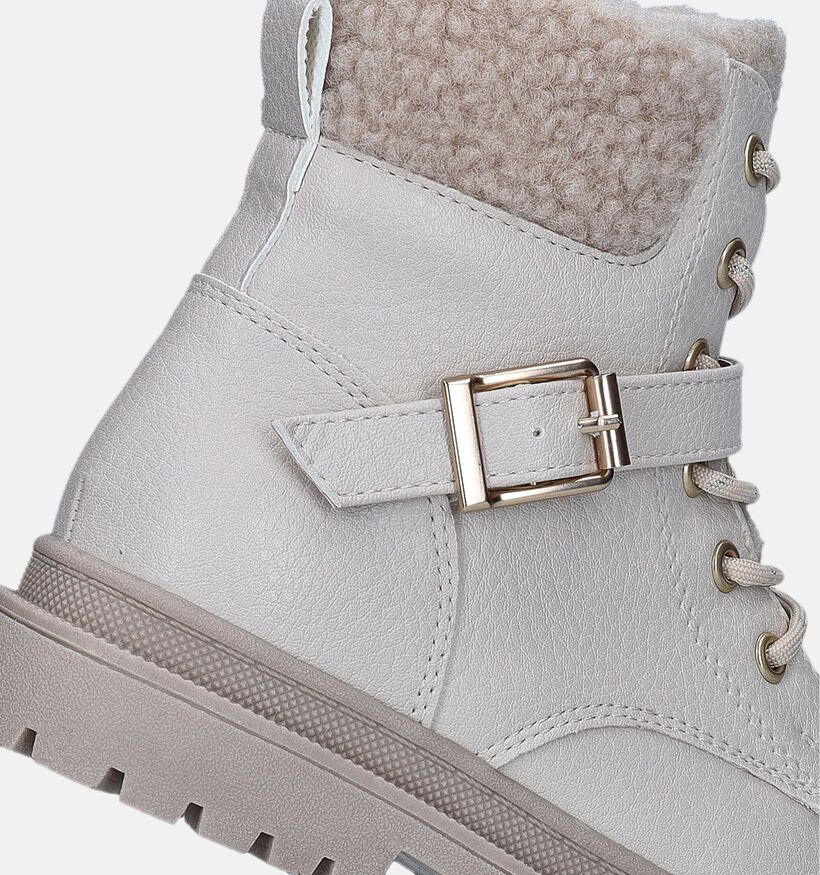 Milo & Mila Ecru Boots voor meisjes (346991) - geschikt voor steunzolen