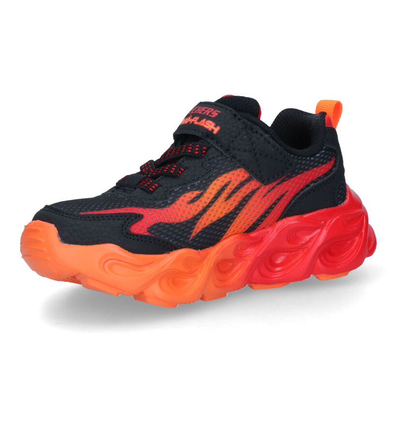 Skechers Thermo Flash Heat Flux Zwarte Sneakers voor jongens (318191)