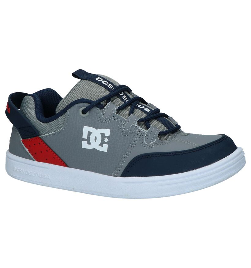 DC Shoes Baskets de skate en Gris en cuir (235132)