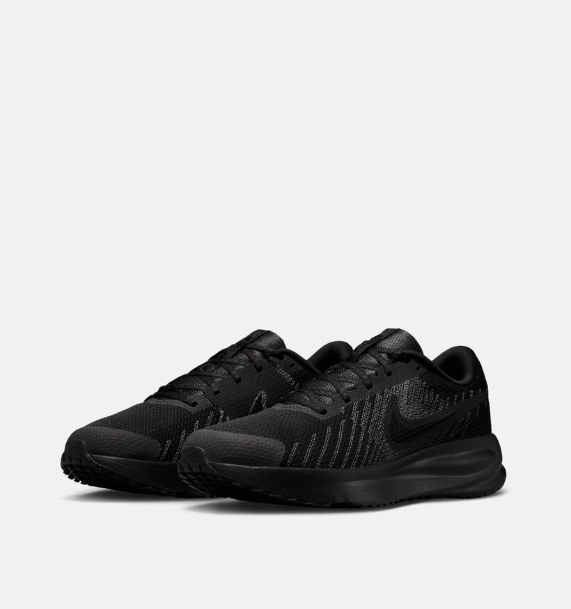 Nike Run Defy Baskets basses en Noir pour hommes (373046) - pour semelles orthop&eacute;diques