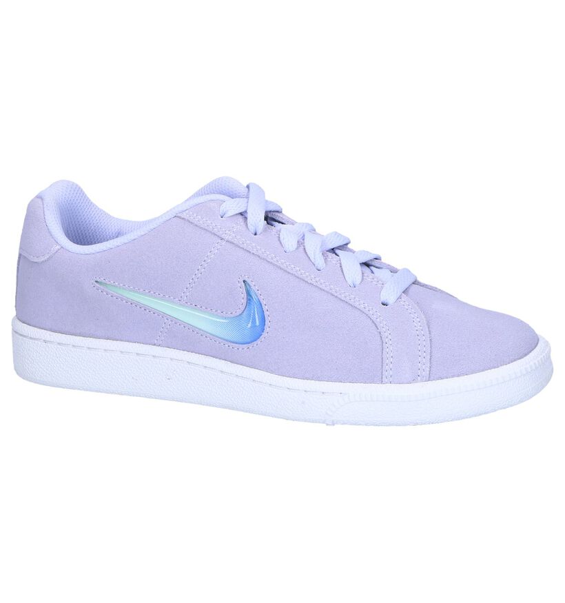 Paarse Sneakers Nike Court Royale in daim (249791)