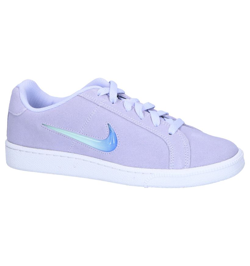 Paarse Sneakers Nike Court Royale in daim (249791)