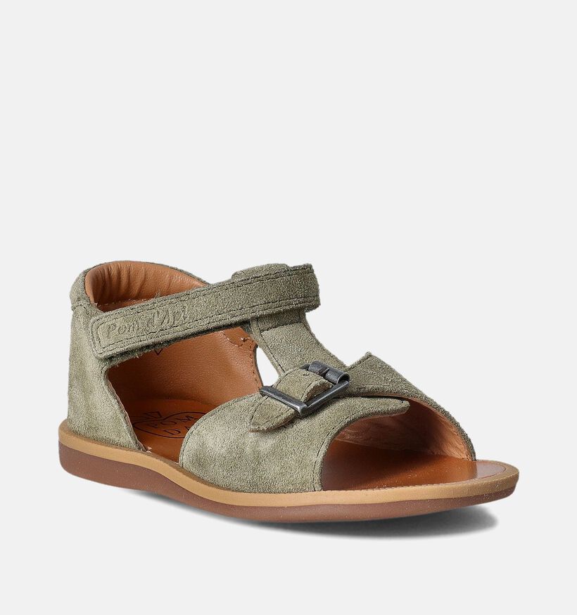 Pom d'Api Poppy Easy Kaki Sandalen voor jongens (354619)