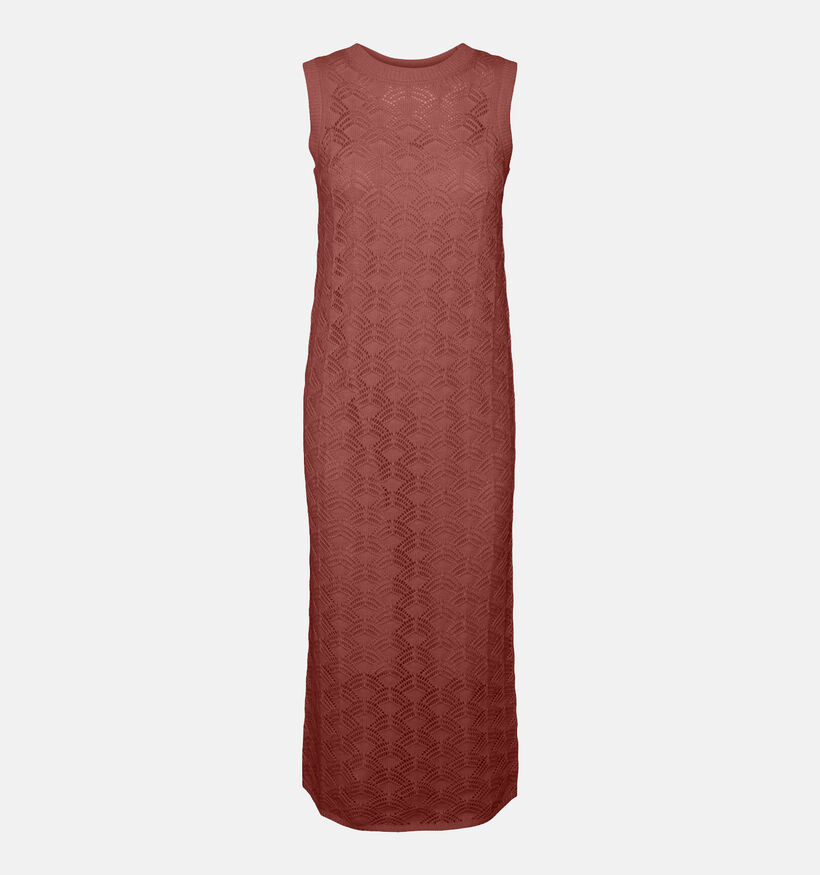 Vero Moda Newverena Robe Longue en Brun pour femmes (352154)