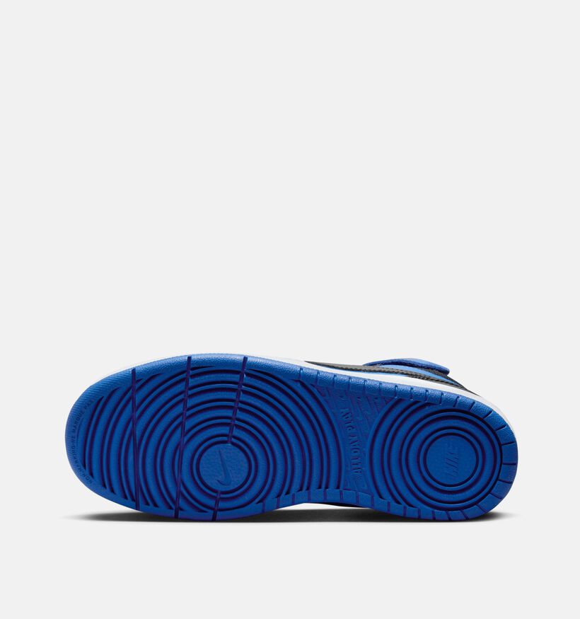 Nike Court Borough Mid 2 Baskets montantes en Bleu/Noir pour garçons, filles (359804) - pour semelles orthopédiques