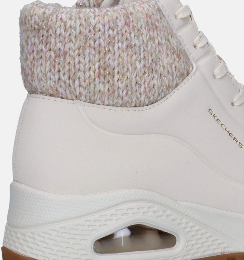 Skechers Uno Rugged Ecru Sneakers voor dames (328070) - geschikt voor steunzolen