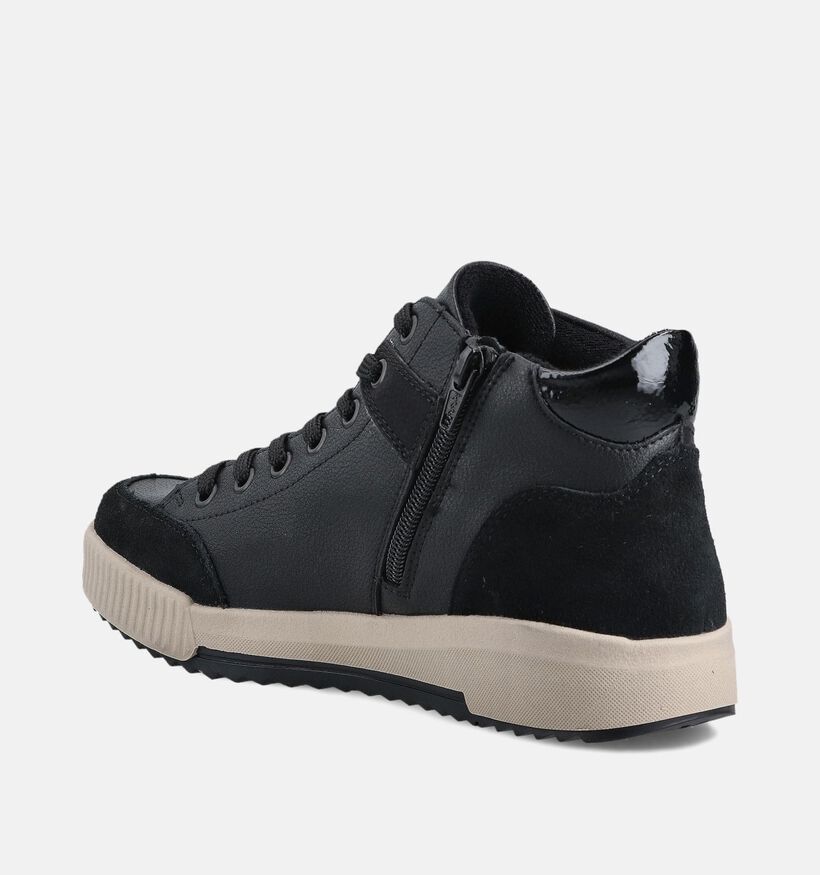 Rieker Zwarte Hoge Sneakers voor dames (363545) - geschikt voor steunzolen