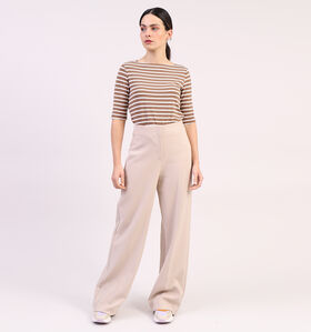 comma Beige Wijde Broek (327310)