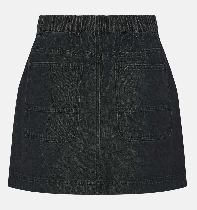 Pieces Chrissy Jupe courte en denim en Noir pour femmes (354101)