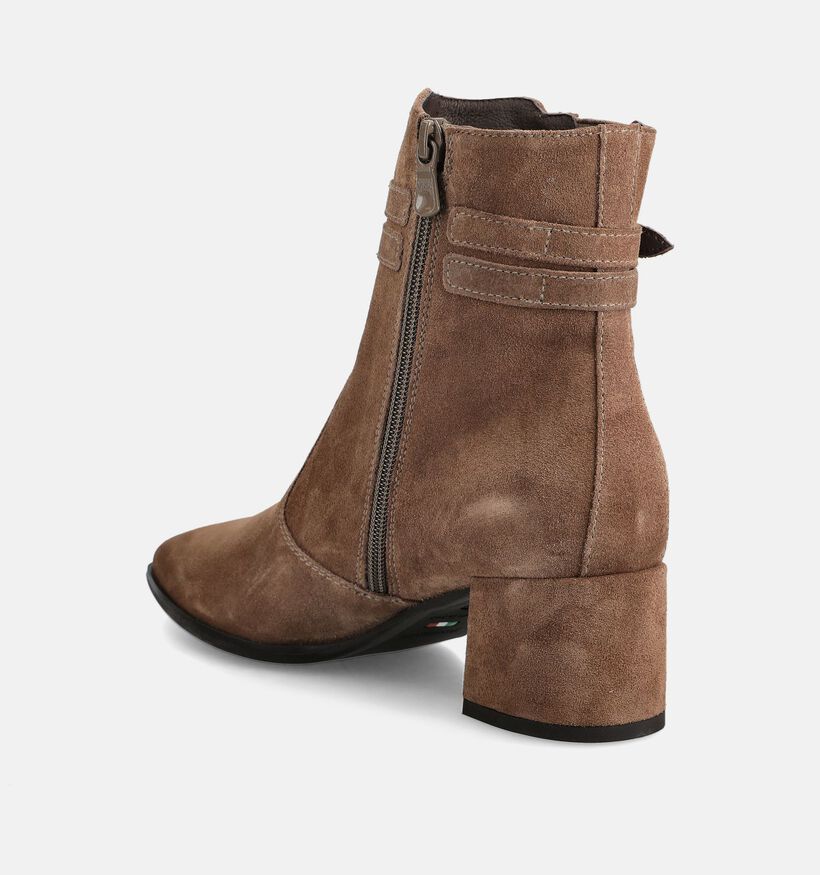 NeroGiardini Bottines en Beige fonc&eacute; pour femmes (379407)