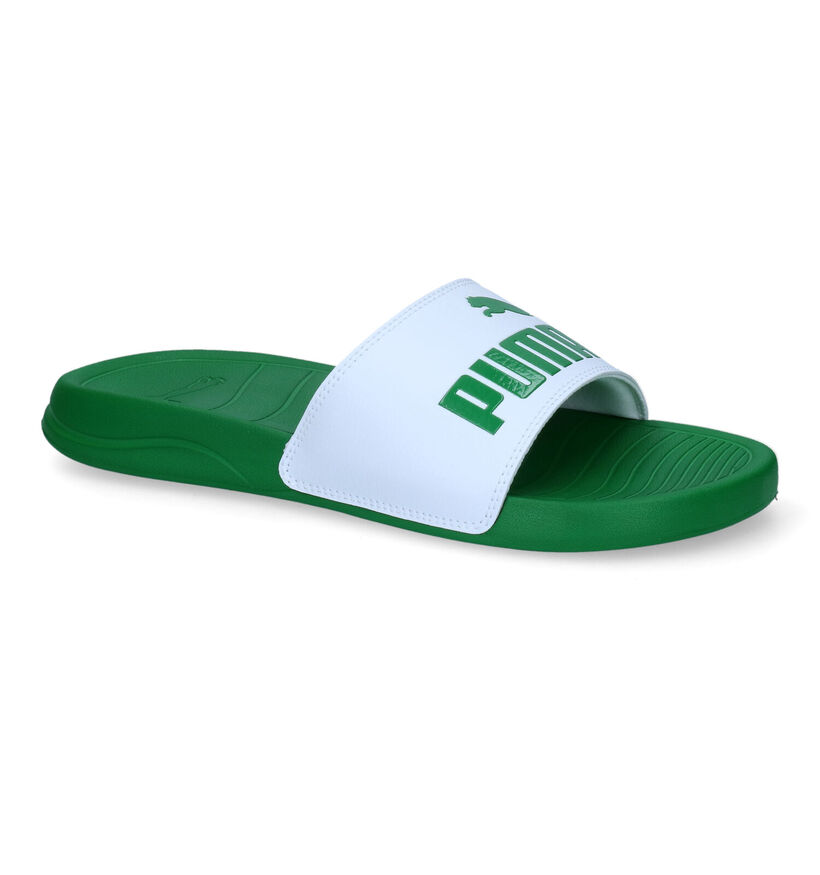 Puma Podcat 20 Claquettes de piscine en Vert pour hommes (334230)