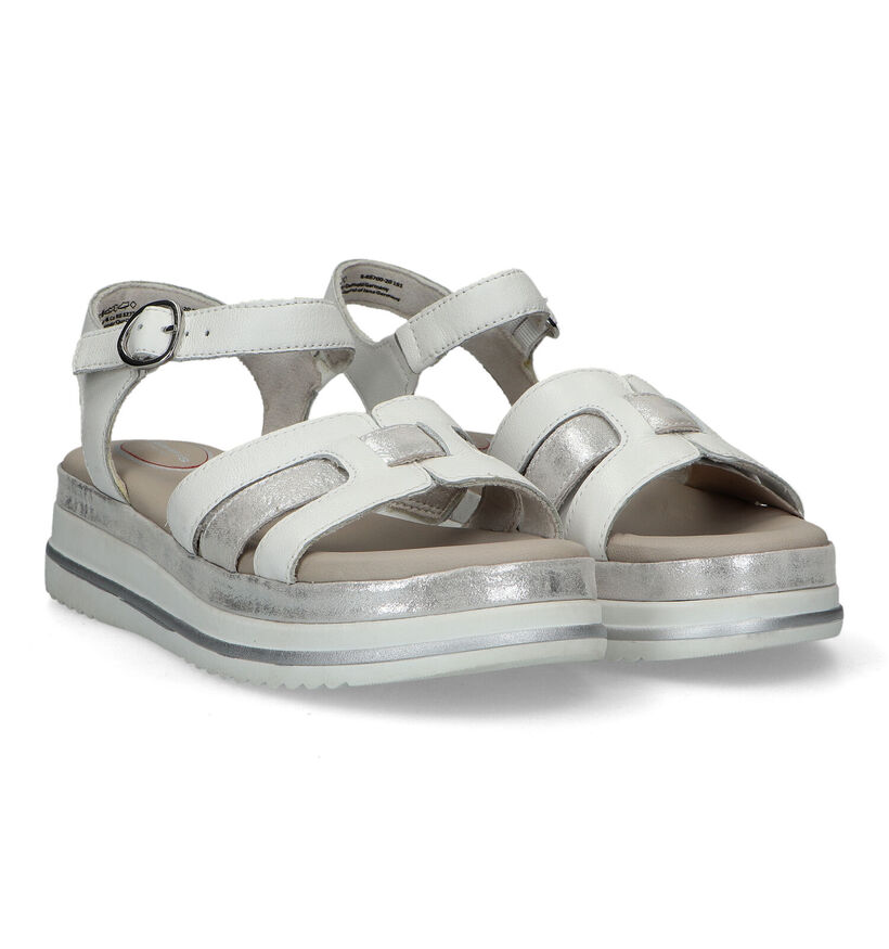 Tamaris Comfort Witte Plateausandalen voor dames (324098)