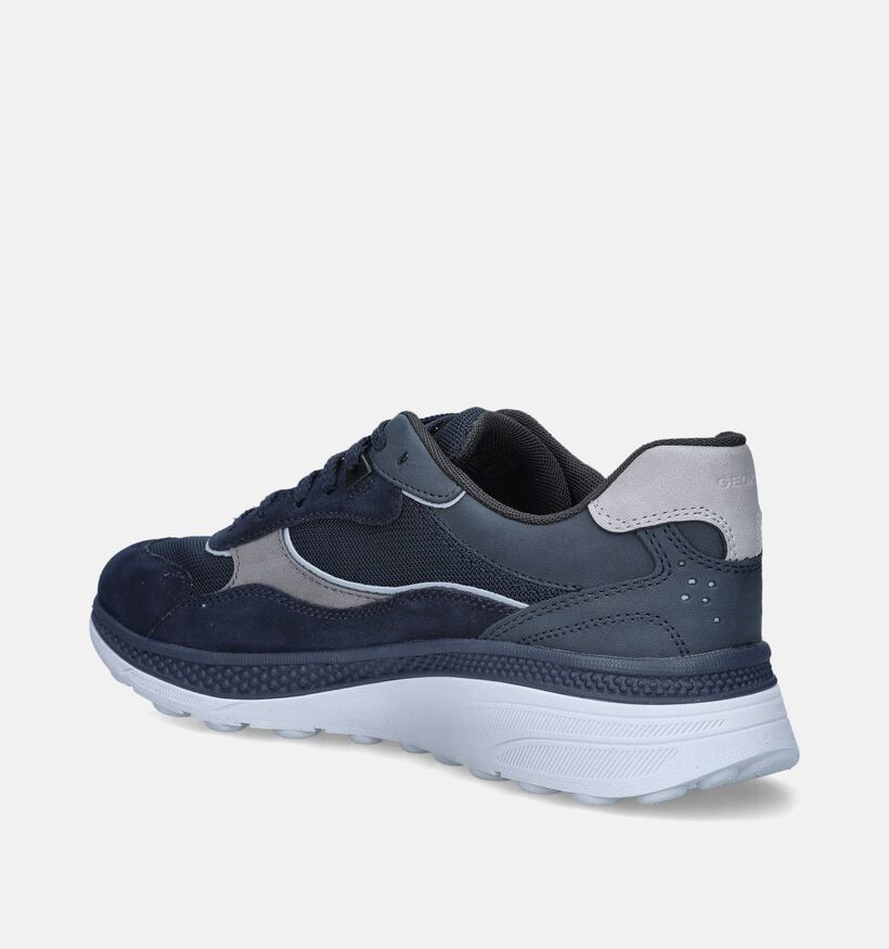 Geox Spherica Actif X1 Blauwe Veterschoenen voor heren (351627) - geschikt voor steunzolen