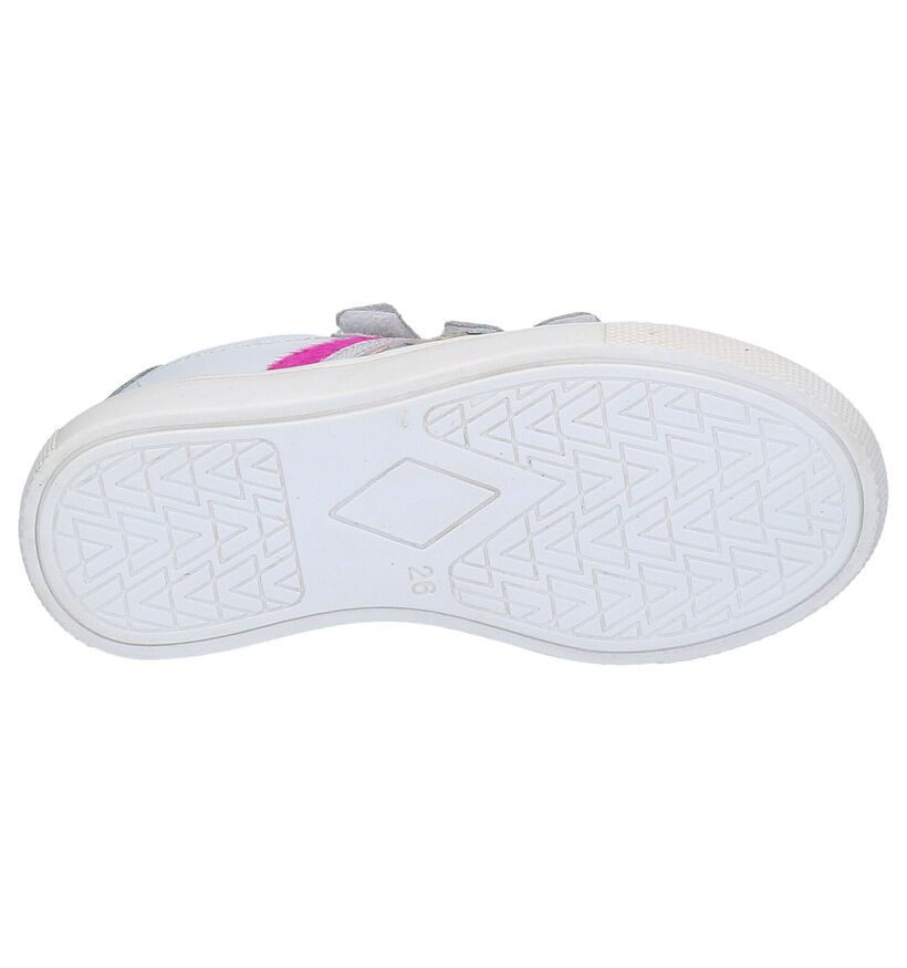 Witte Lage Sneakers Braqeez Lotte Louwies in leer (275289)