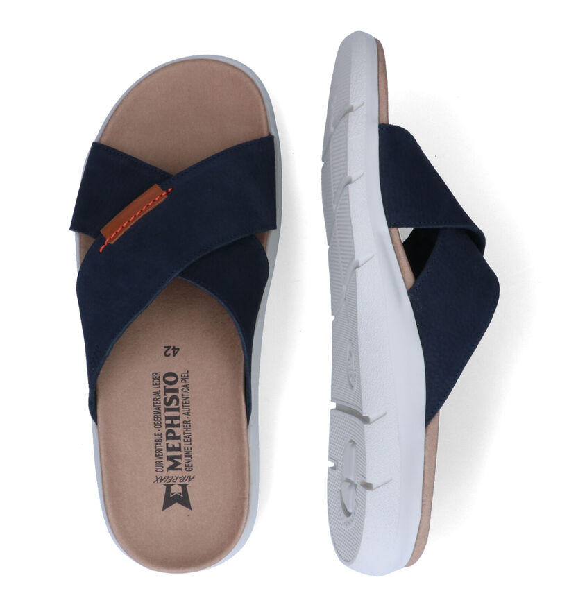 Mephisto Conrad Sportbuck Blauwe Slippers voor heren (313485)