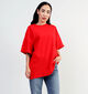 Pieces Auna Rood T-shirt voor dames (354097)