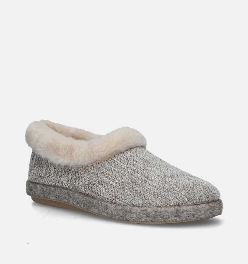 Torfs Home Pantoufles fermées en Beige pour femmes (348470) - pour semelles orthopédiques