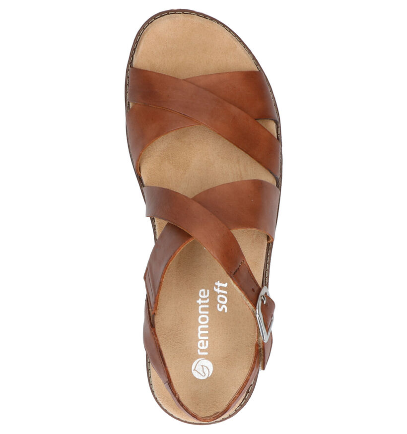 Remonte Cognac Sandalen in leer (271914)