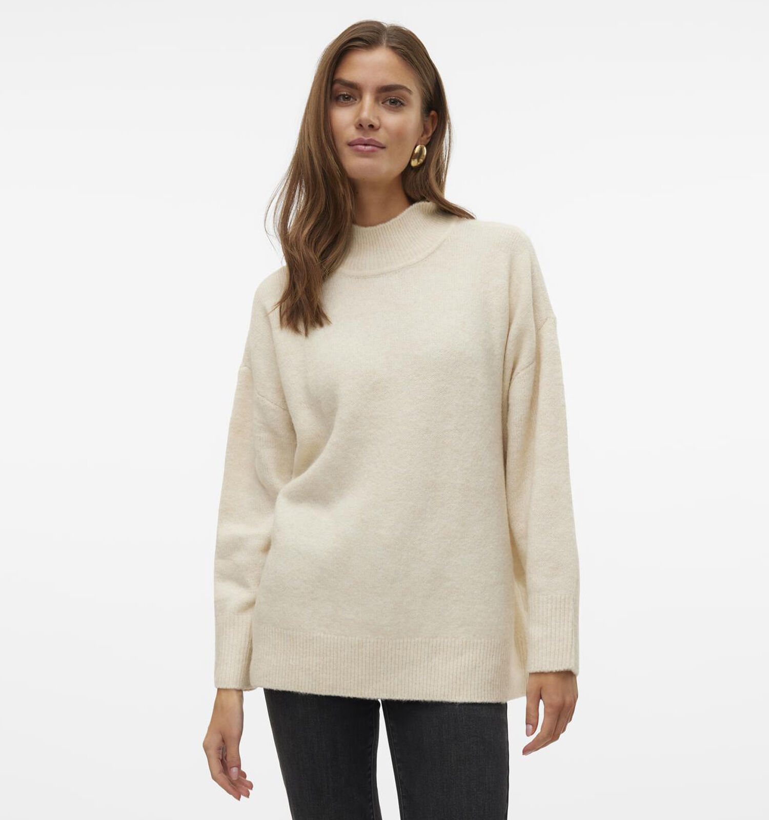 Lange beige trui dames hotsell