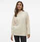 Vero Moda Phillis Pull long en Beige pour femmes (344100)