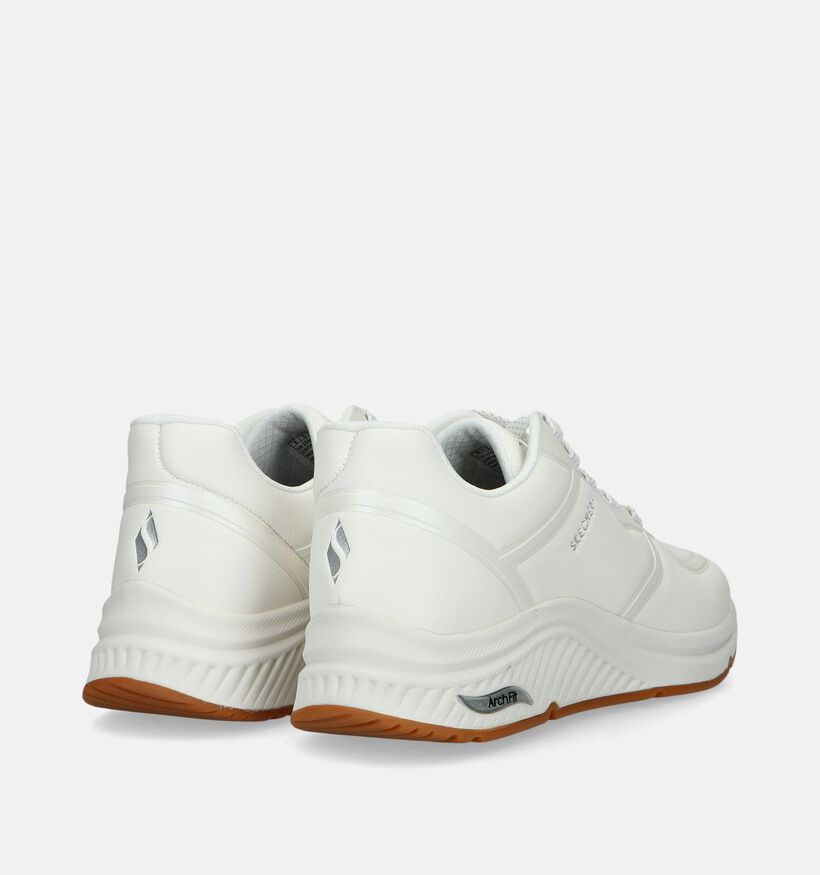 Skechers Arch Fit S-Miles Witte Sneakers voor dames (334196) - geschikt voor steunzolen
