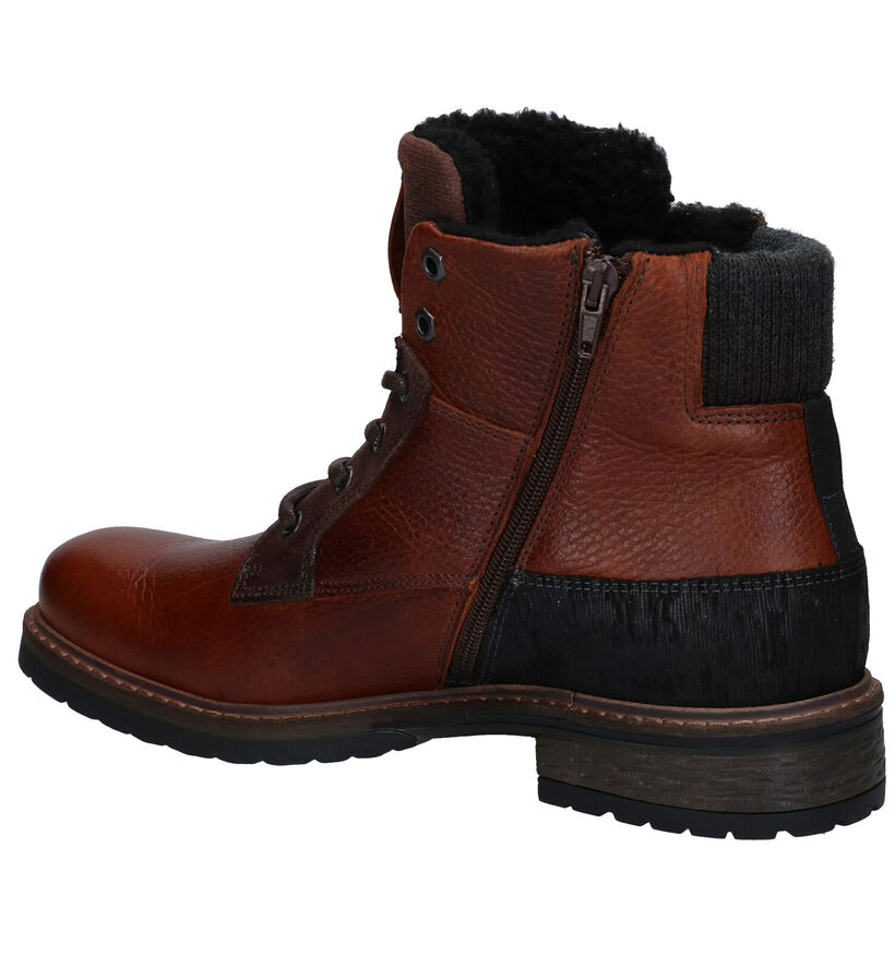 Bullboxer Cognac Boots in leer (276992)