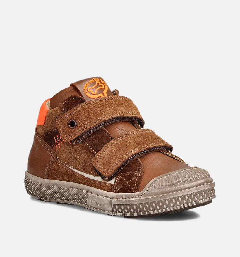 STONES and BONES Lock Chaussures hautes en Cognac pour garçons (362024) - pour semelles orthopédiques
