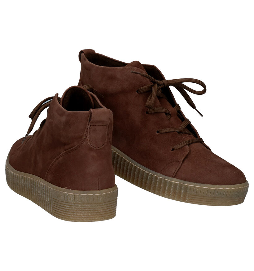 Gabor Best Fitting Bruine Enkellaarzen in nubuck (283819)