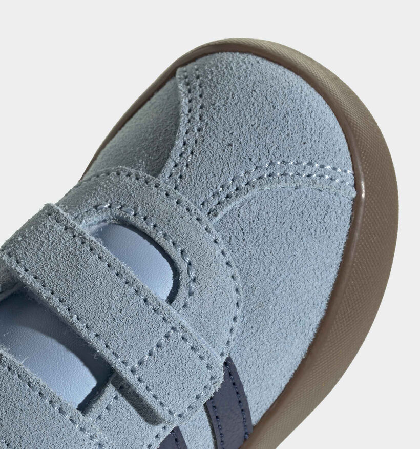 adidas VL Court 3.0 Lichtblauwe Sneakers voor meisjes, jongens (380826)