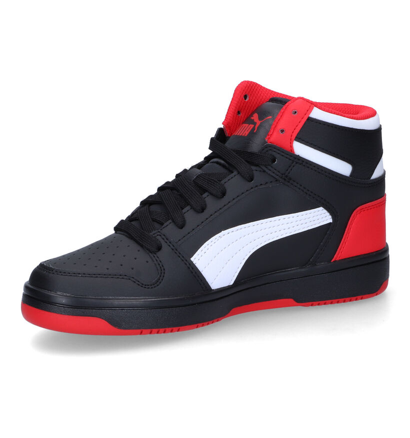 Puma Rebound Layup Baskets en Noir en simili cuir (301345)