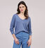 Vila Klano Rev New Pull à paillette en Bleu pour femmes (323728)