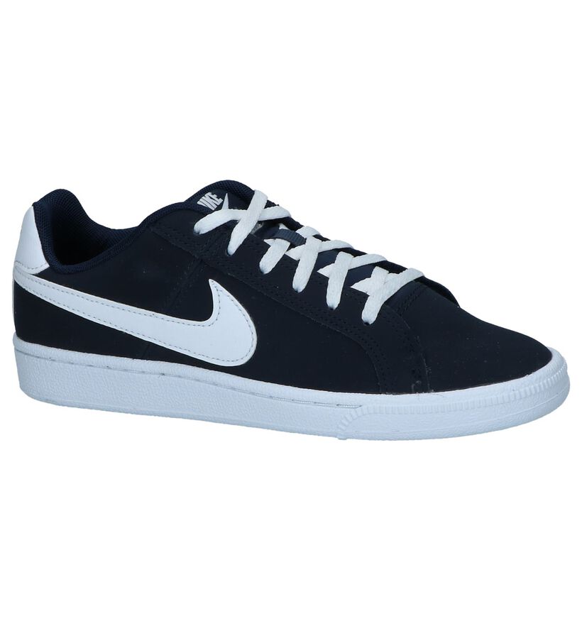 Donkerblauwe Sneakers Nike Court Royale GS in kunstleer (238326)