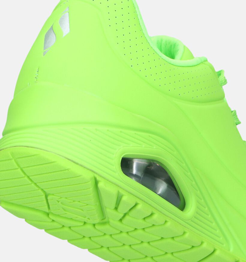 Skechers Uno Night Shades Groene Sneakers voor dames (344731)