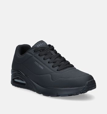Skechers Uno Stand On Air Low Sneakers Zwart/Wit/Cognac/Blauw/Rood/Grijs