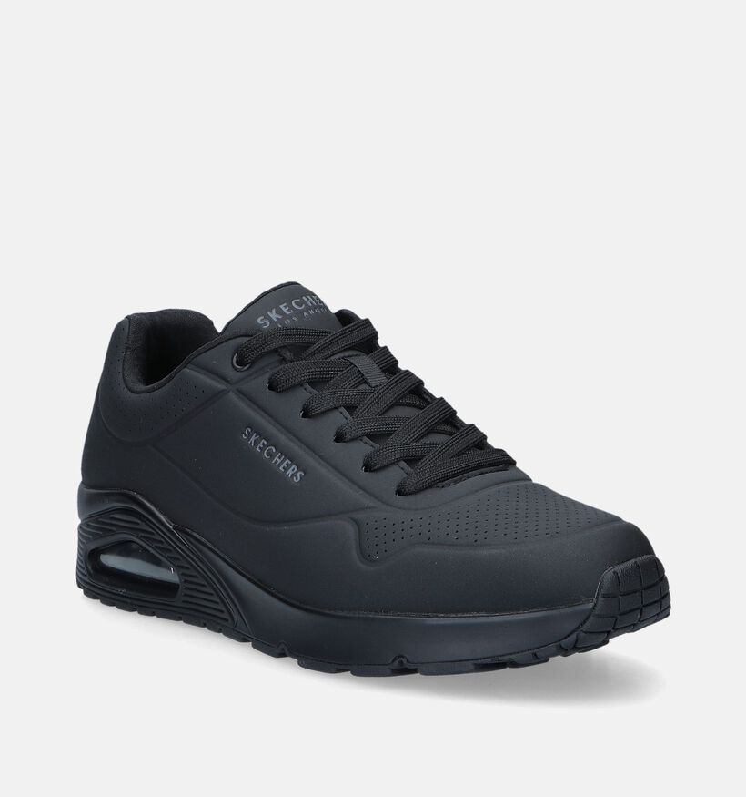 Skechers Uno Stand On Air Zwarte Sneakers voor heren (350318) - geschikt voor steunzolen