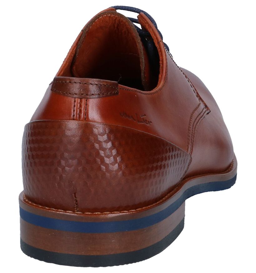 Van Lier Chaussures habillées en Cognac en cuir (241086)