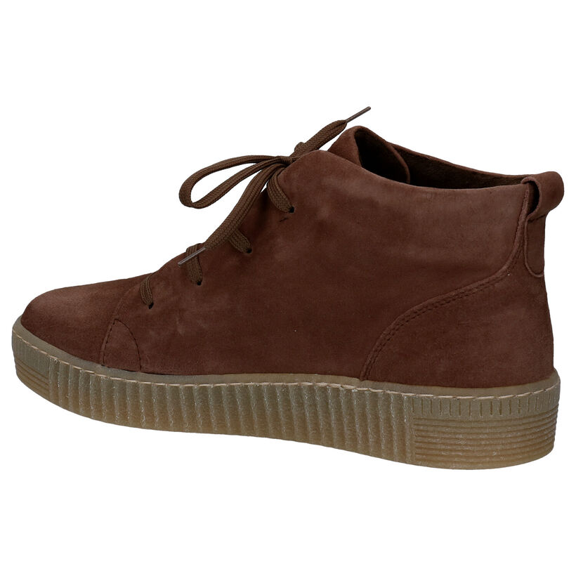 Gabor Best Fitting Bruine Enkellaarzen in nubuck (283819)