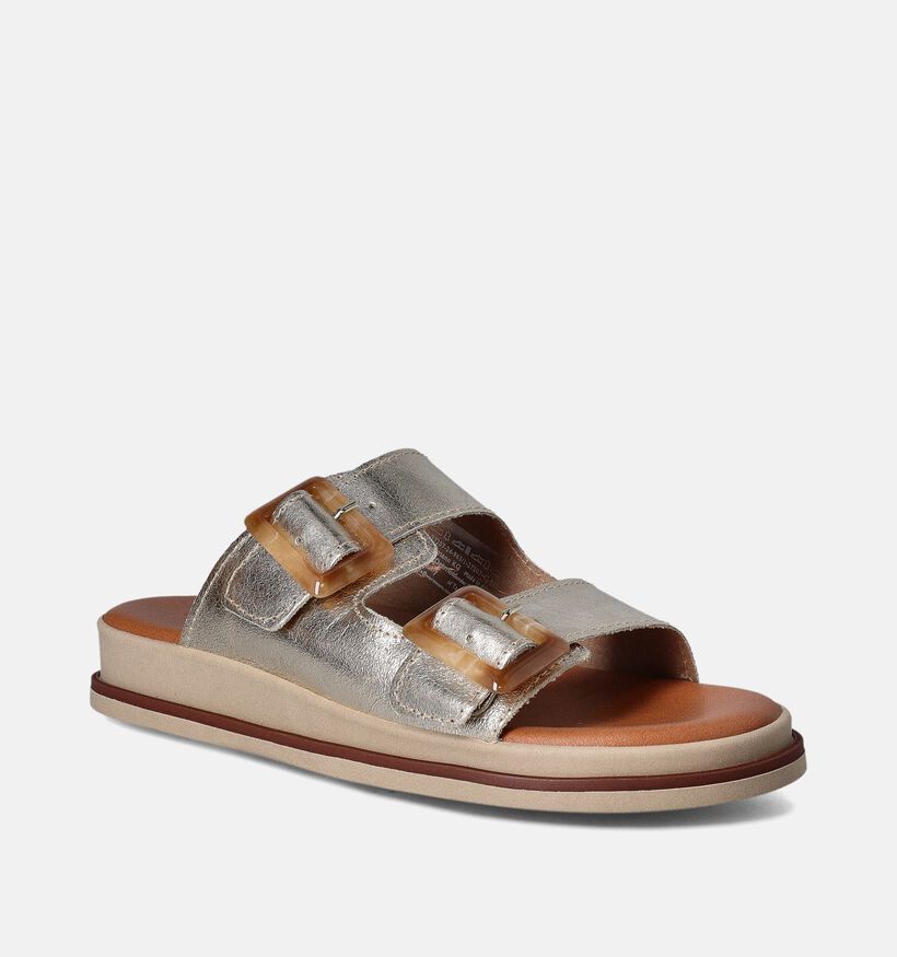 Tamaris Gouden Platte slippers voor dames (354347)
