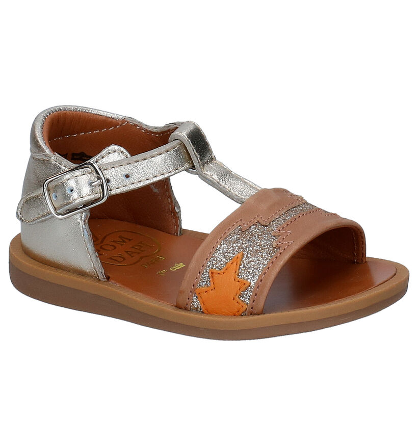 Pom d'Api Poppy Zia Gouden Sandalen in leer (288616)