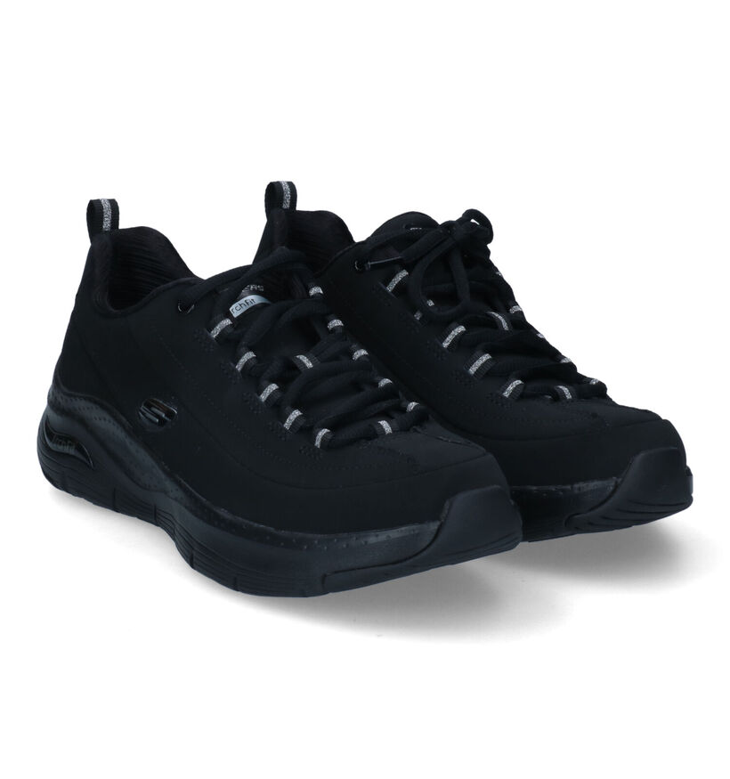 Skechers Arch Fit Baskets en Noir pour femmes (301562) - pour semelles orthopédiques
