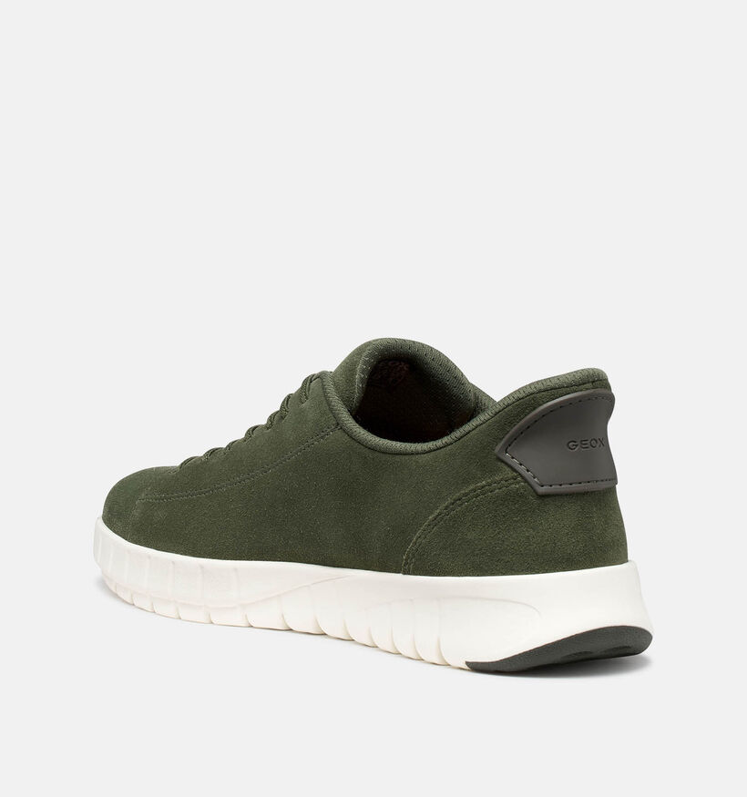 Geox Flextrid Kaki Veterschoenen voor heren (369120) - geschikt voor steunzolen