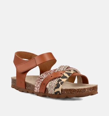 Milo & Mila Sandalen Cognac