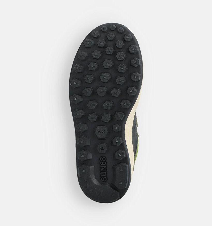 Sun68 Genius Mid Groene Sneakers voor jongens (362142) - geschikt voor steunzolen