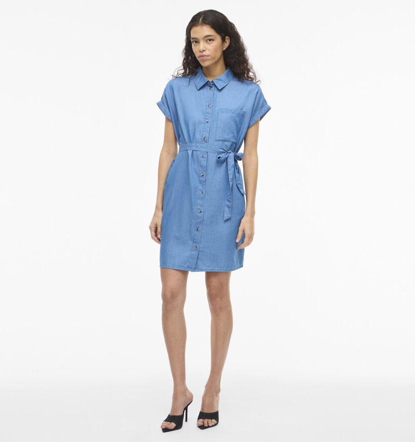 Vila Nori Denim Blauwe Hemdjurk voor dames (368067)