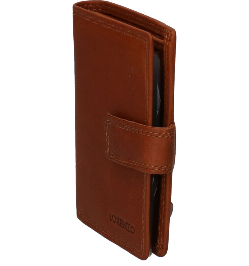 Euro-Leather Porte-cartes en Cognac pour femmes (310422)