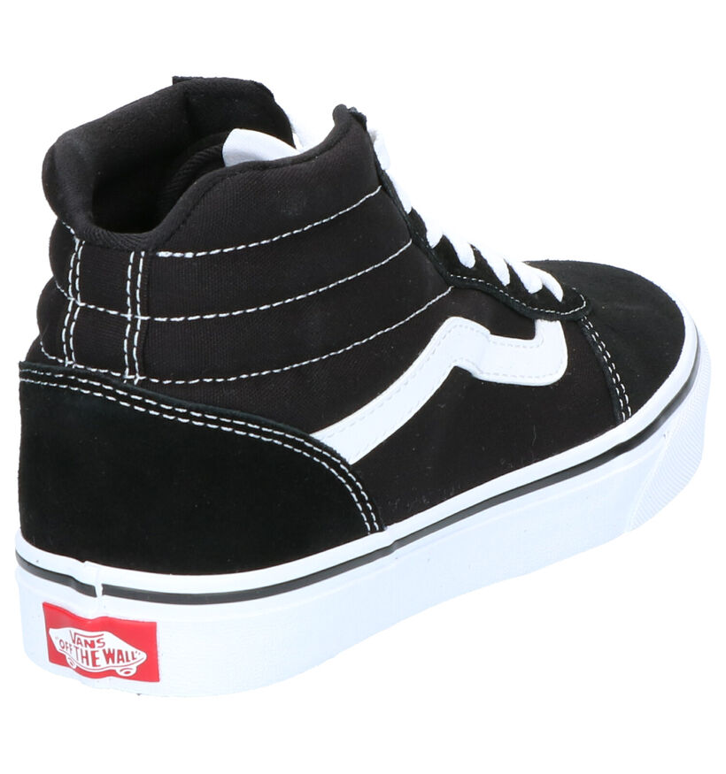 Vans Ward Hi Zwarte Sneakers in leer (277706)