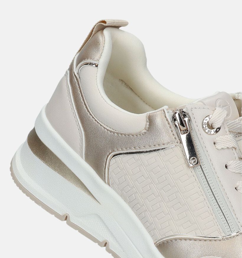 Tamaris Beige Sneakers voor dames (335938) - geschikt voor steunzolen