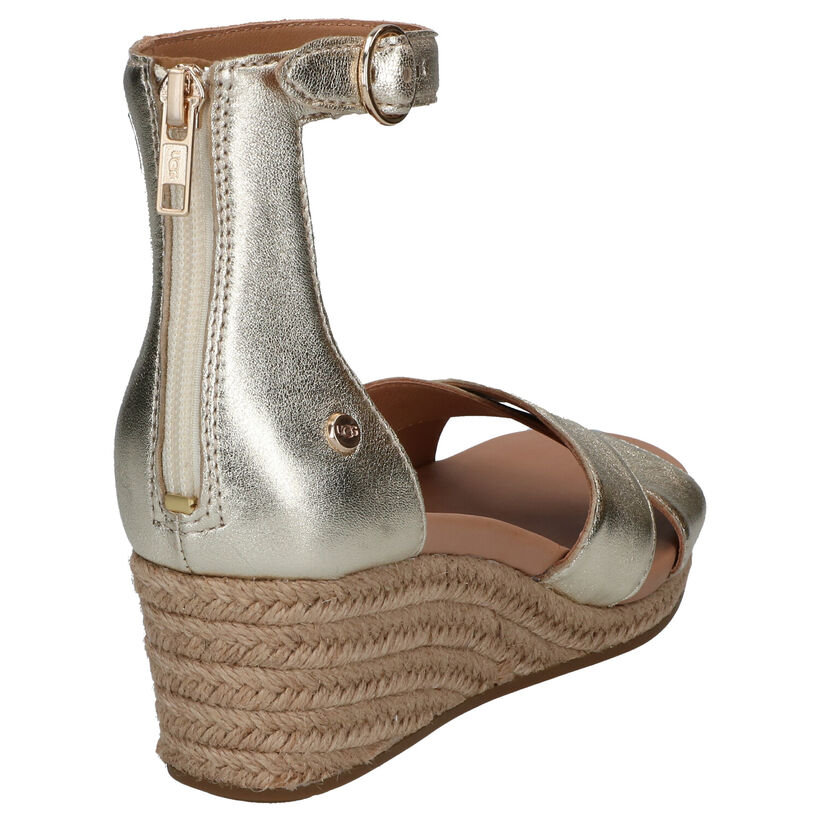 Ugg Eugenia Gouden Sandalen in leer (285508)