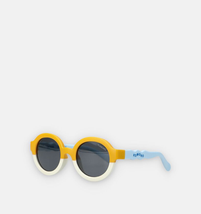 Komono Bebe Lemon Triplets Lunettes de soleil en Jaune/Beige pour filles, gar&ccedil;ons (371548)