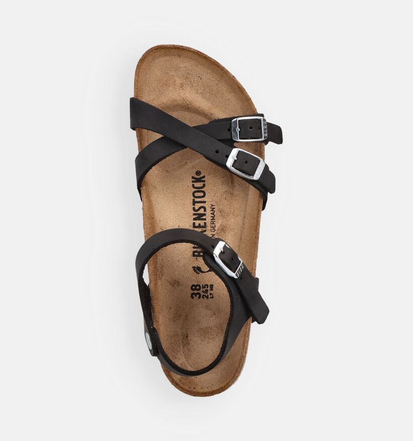 Birkenstock Kumba Natural Leather Zwarte Sandalen voor dames (368222)